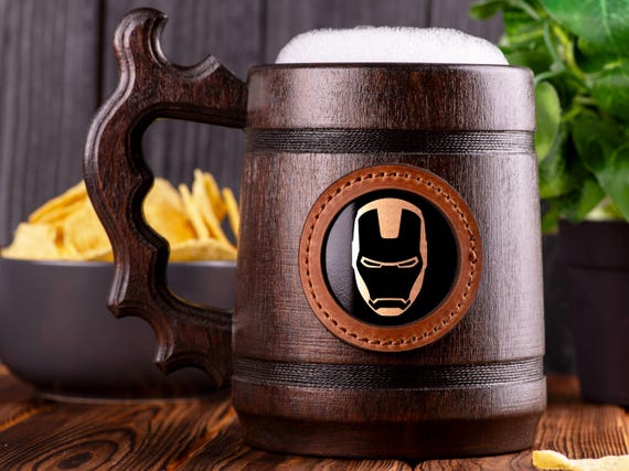 Iron Man Beer Mug, Avengers Beer Tankard, Tony Stark Stein