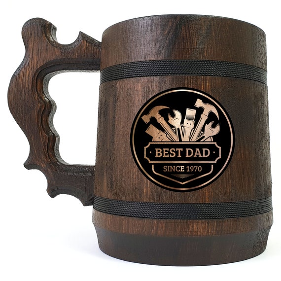 Tools Fathers Day Beer Mug, Gift From Daughter, Gift For Daddy, Personalized Beer Stein, Custom Beer Tankard