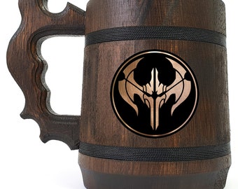 Taza de cerveza Noxus, Stein de cerveza de League of Legends, jarra de cerveza personalizada, ideas de regalos para amigos, taza de padrino de boda, regalo de cerveza para jugadores