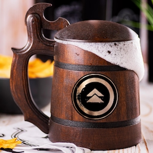 Ghost of Tsushima Beer Stein, Personalized Tankard, Gift Idea For Friend, Custom Beer Mug, Gift For Gamer, Gift For Husband
