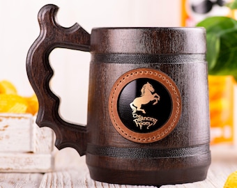 Prancing Pony Mug, Beer Stein, Personalized Tankard