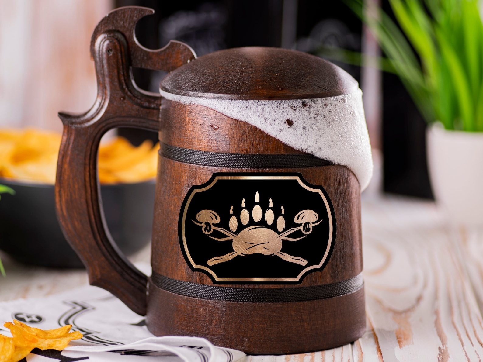 Camping Beer Mug With Lid / Personalized Beer Stein / Named Etsy