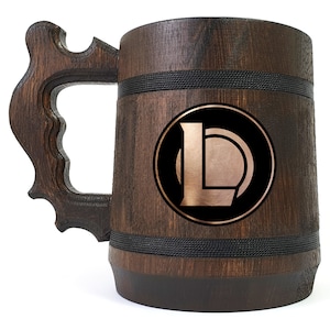 League of Legends Beer Stein, Personalized Beer Tankard, Gift Ideas For Friends, Groomsman Mug, Beer Gift For Gamer, LOL Mug For Him