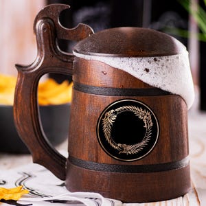 Online Beer Mug With Lid, Personalized Beer Tankard, Beer Mug
