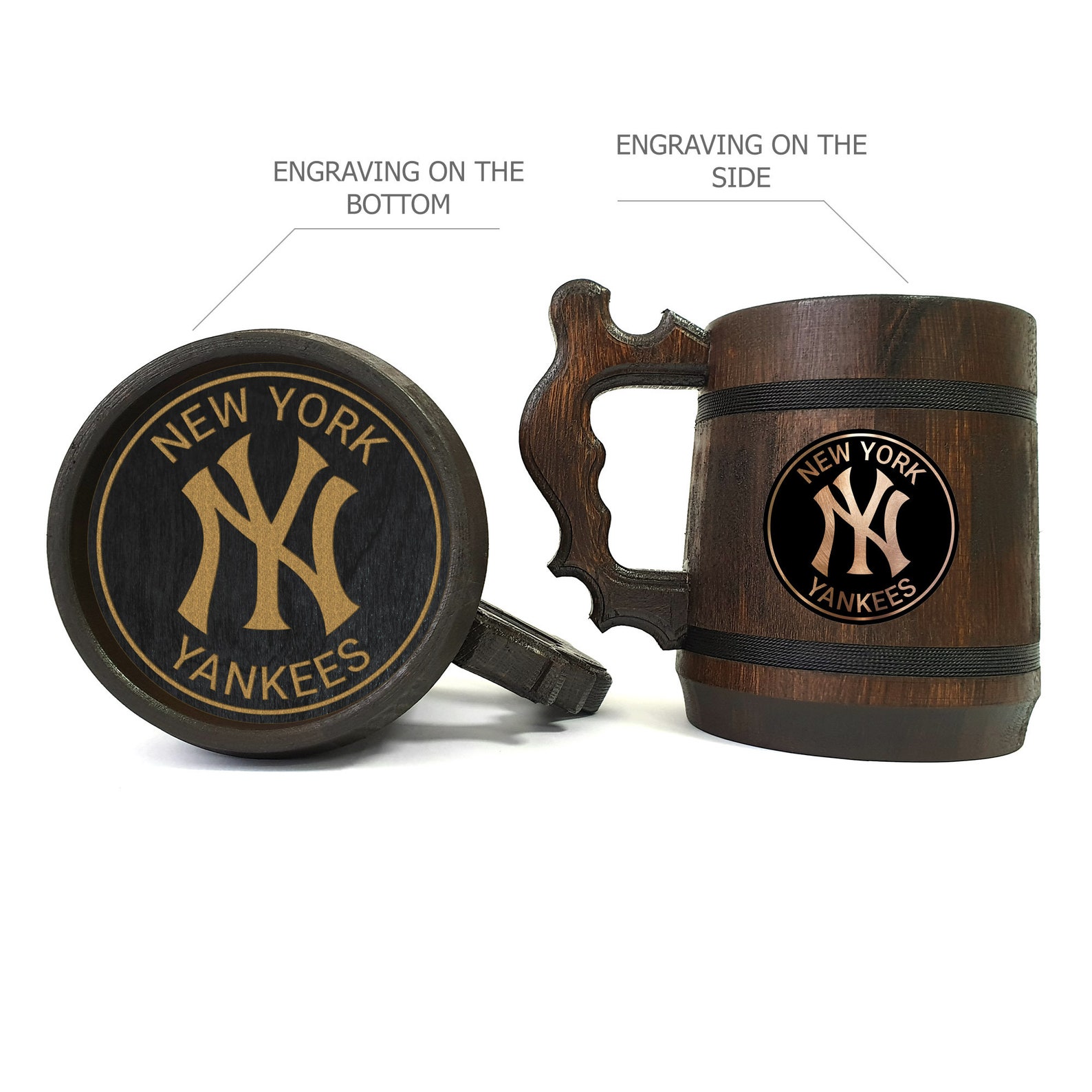 New York Yankees Beer Mug / Baseball Team Tankard / Gift for Etsy