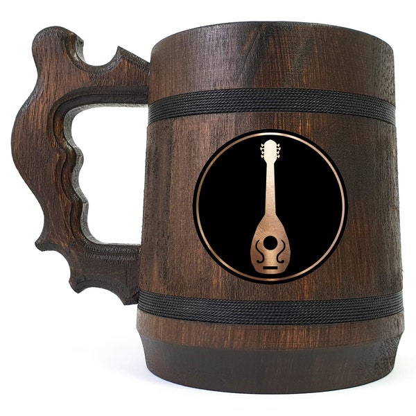 Bard Beer Mug, Dungeon Master Beer Stein, Gift Ideas For Men, Dungeons and Dragons Tankard