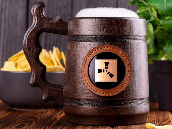 Rust Beer Mug, Personalized Rust Beer Tankard