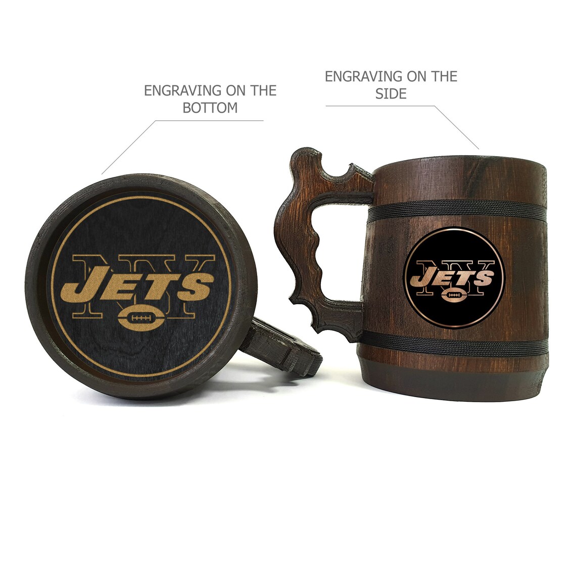 New York Jets Beer Mug / American Football Team / NFL Etsy