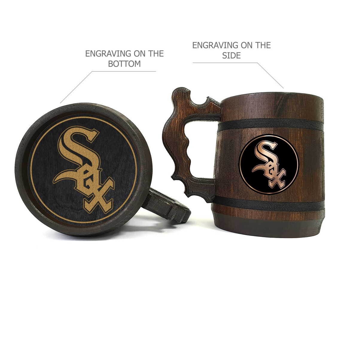 Chicago White Sox Beer Mug / Gift for Men Birthday / Baseball Etsy