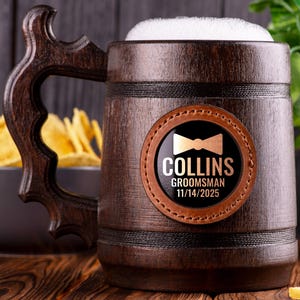 Personalized Groomsmen Beer Mug