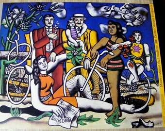 Fernand Léger Les Loisirs - Affiche Centre Georges Pompidou, 1987