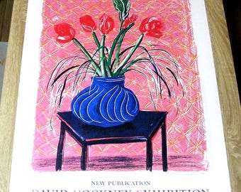 David Hockney Amaryllis in Vase poster,1985