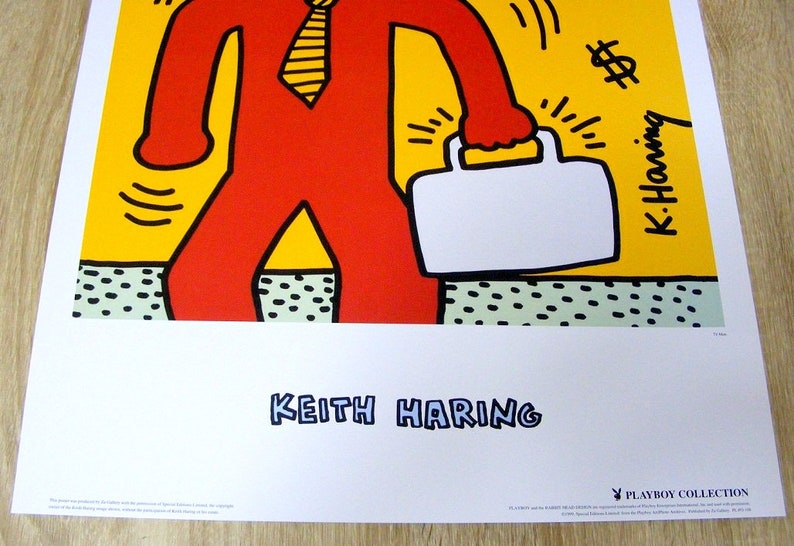 Keith Haring TV Man,1999 Japan Poster Playboy Art Archive zdjęcie 3