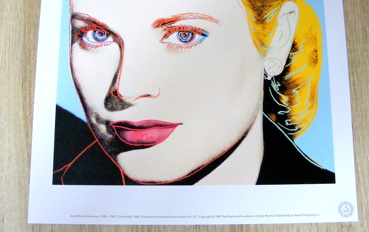 Andy Warhol Grace Kelly (1983) Affiche, 1989 - Etsy France