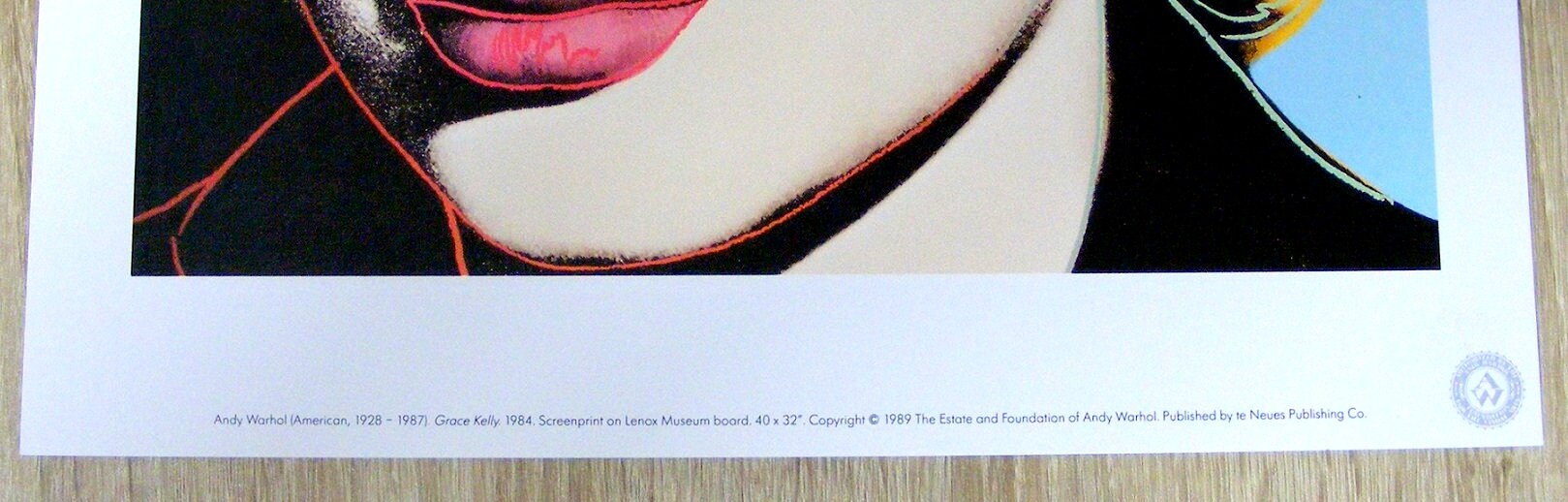 Andy Warhol Grace Kelly (1983) Affiche, 1989 - Etsy France