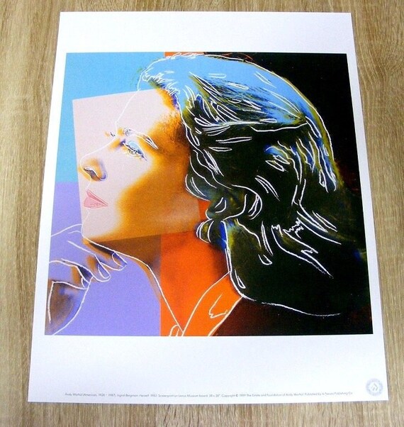 ウォーホル Ingrid Bergman Herself ドイツ製ポスター Andy Warhol Ingrid Bergman Herself (1983) Poster, 1989 - Etsy