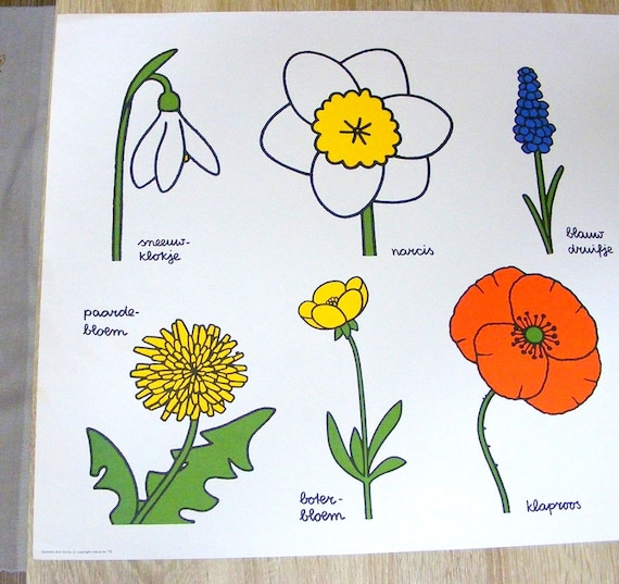 Dick Bruna Sneeuwklokje Silk Screen Poster,1975 - Etsy Norway