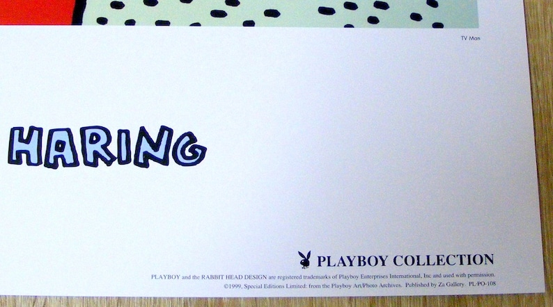 Keith Haring TV Man,1999 Japan Poster Playboy Art Archive zdjęcie 5