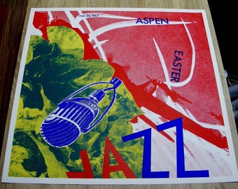 James Rosenquist Aspen Easter Jazz poster, 1967