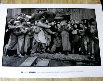 Henri Cartier Bresson les derniers jours du Kuomintang Chine 1949 40e anniversaire de MAGNUM, affiche 1989