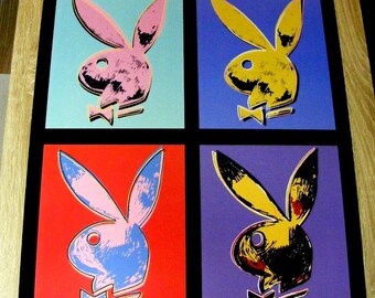 Andy Warhol Playboy Bunny 4,1999 Poster (playboy Art Archive) - Etsy