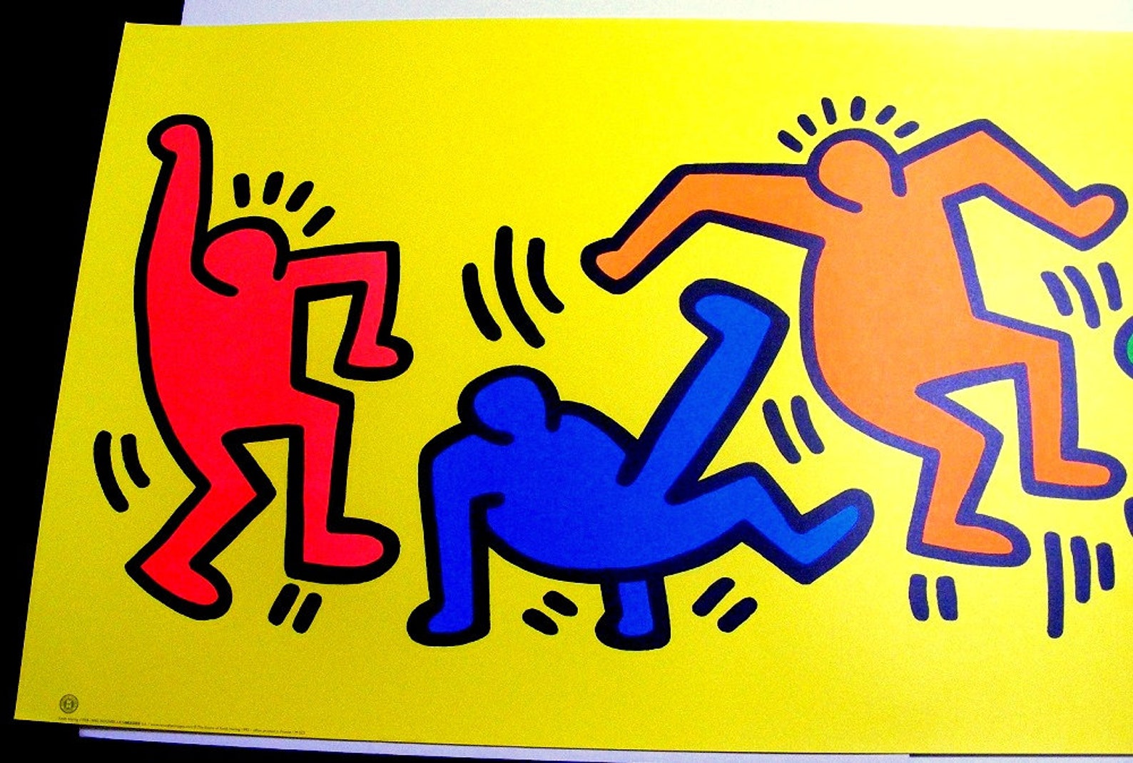 Keith Haring Figuras bailando, 1992 Póster francés - Etsy México