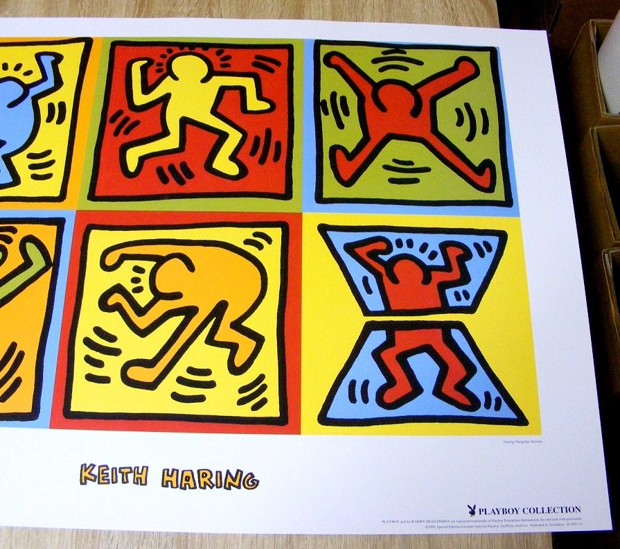 Keith Haring Six Dancing People Poster, 1999 (playboy Art Archive