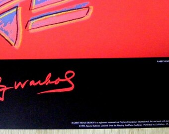Andy Warhol Playboy Bunny,1999 Poster (playboy Art Archive) - Etsy