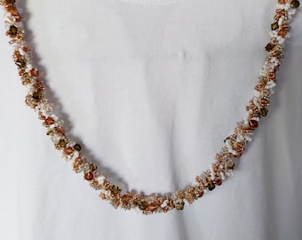 crocheted pearl necklace