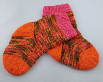 Baby socks knitted