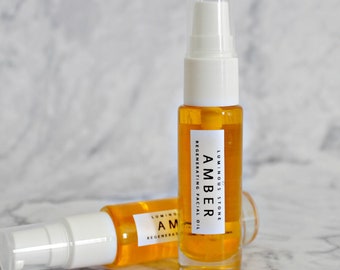 Amber Face Oil Serum 0.5oz | Anti-Aging Face Oil | CoQ10 regenerative face oil serum | moisturizing night face oil serum | antioxidant serum