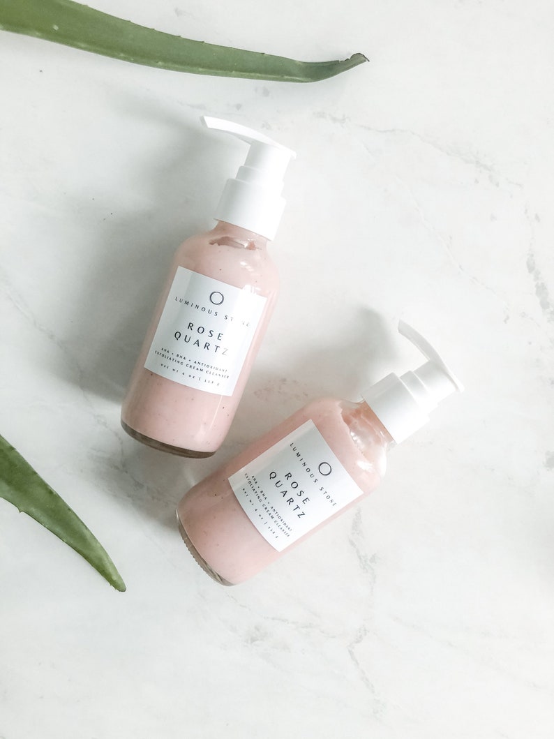 Rose Exfoliating AHA BHA Face Cleanser Face Cleanser for Dry Etsy