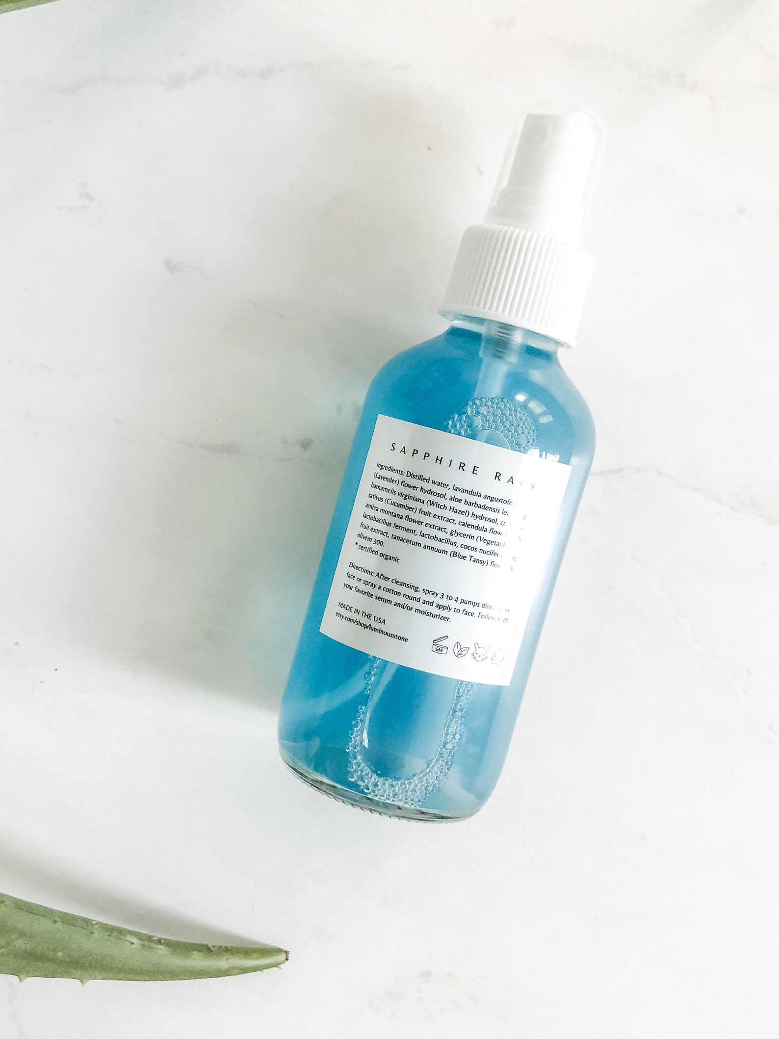 Sapphire Blue Tansy Balancing Toner oily skin toner acne | Etsy