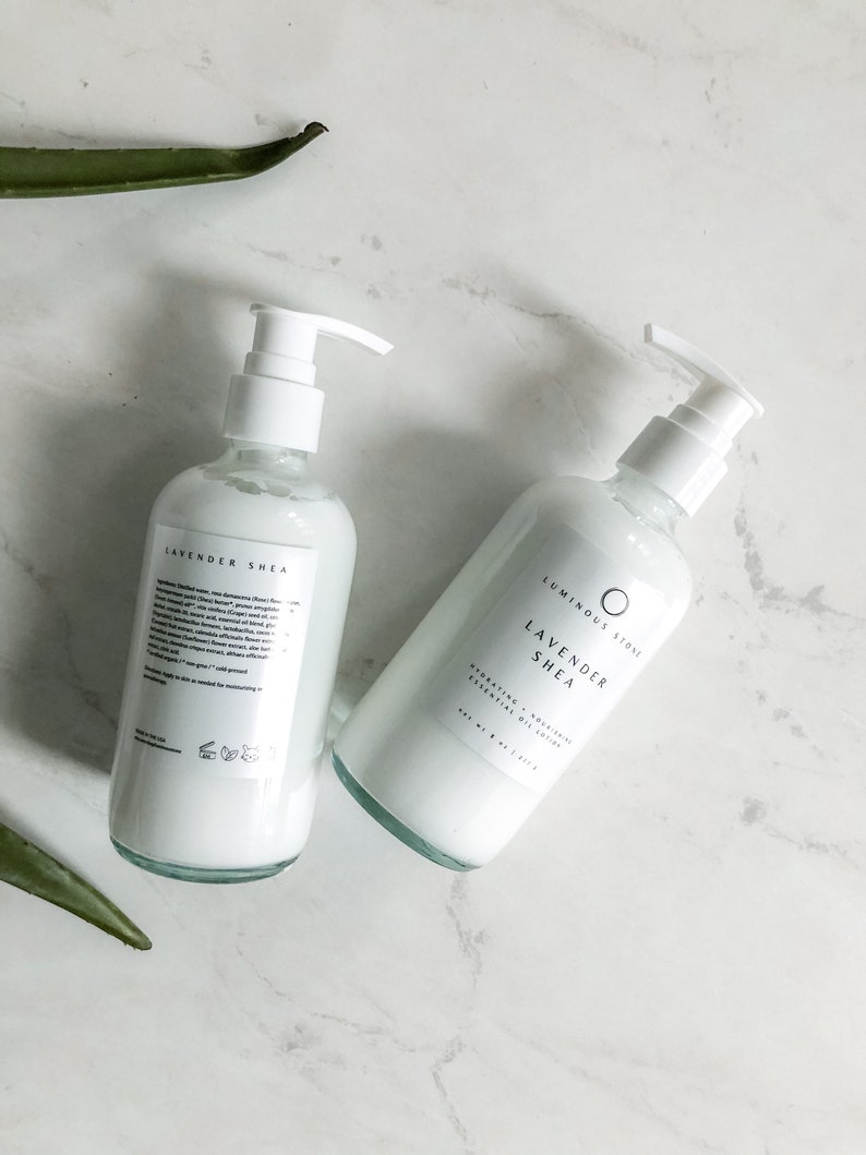 Lavender Shea Butter Essential Oil Moisturizing Lotion Etsy