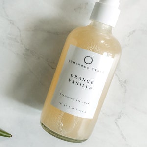 Essential Oil Organic Liquid Hand Soap |  natural hand soap | Handmade Castile Soap |  liquid soap | hand and body soap | kitchen soap