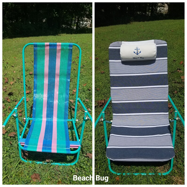 Beach Chair Cover / Pillow Headrest / Slipcover Etsy