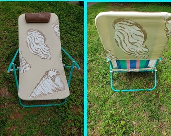 Beach Chair Cover / pillow headrest / slipcover