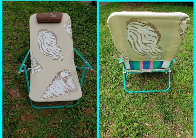 Beach Chair Cover / Pillow Headrest / Slipcover Etsy