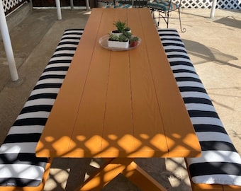 Picnic Table Bench cushions. (Set of 2)