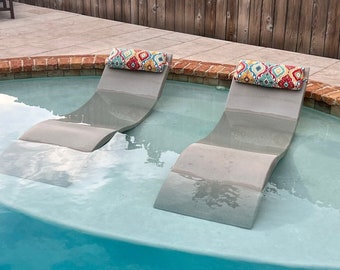 Adjustable Ledge Lounger, Outdoor chair Headrest pillow