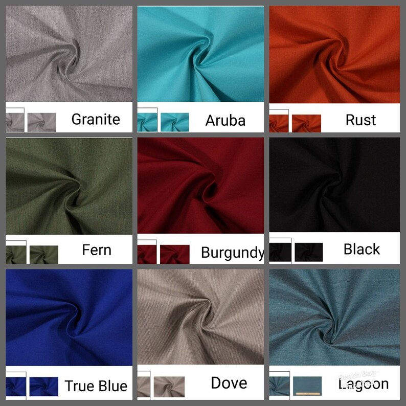 Sunbrella Outdoor Picnic Table Pads/cushions Set of 2 Etsy