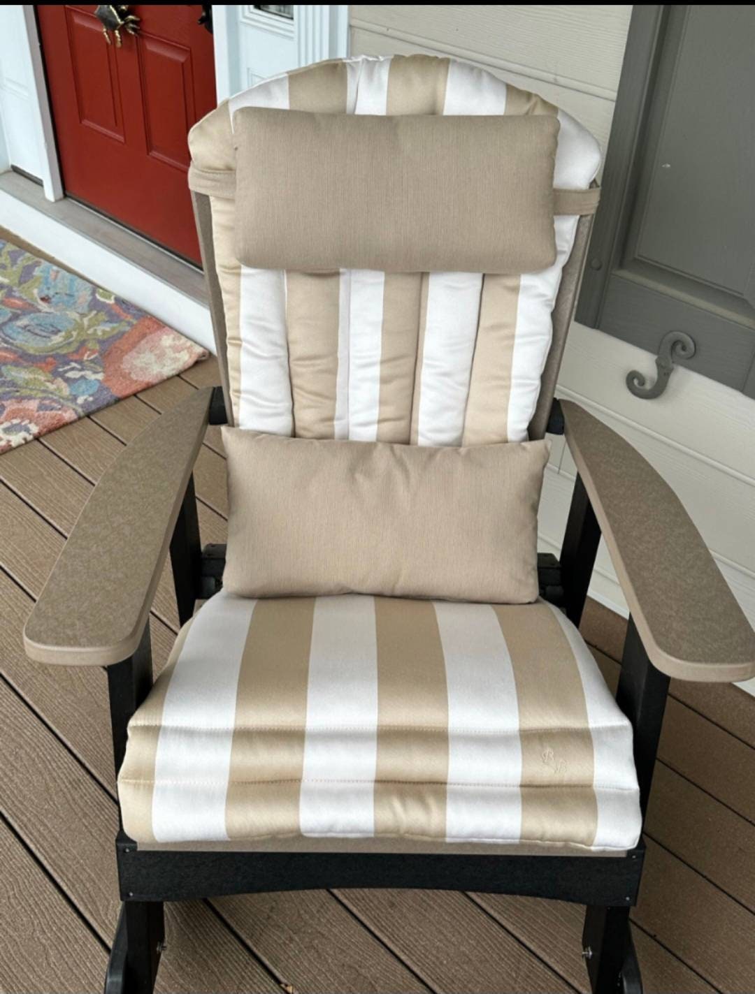 ADD CUSTOM ADIRONDACK CHAIR SEAT CUSHIONS - 200 Colors - woodjoyteak.com