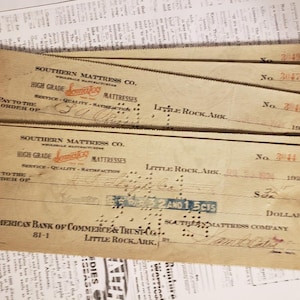 1920&quot;s US Cancled Checks