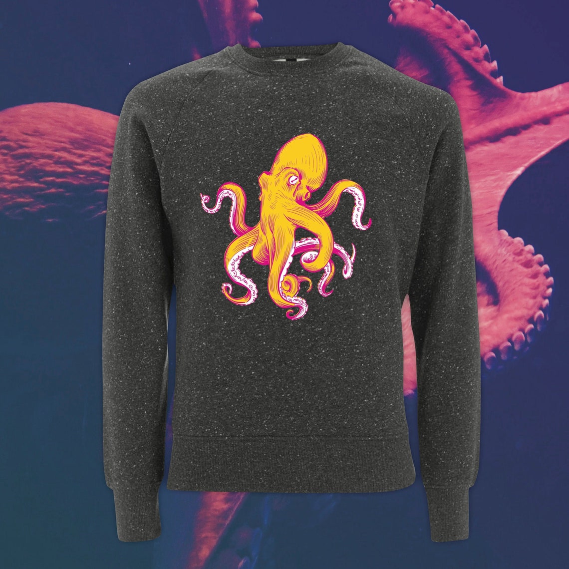 Mr Octopus Octopus Sweater Octopus Jumper Vinyl Sweater - Etsy