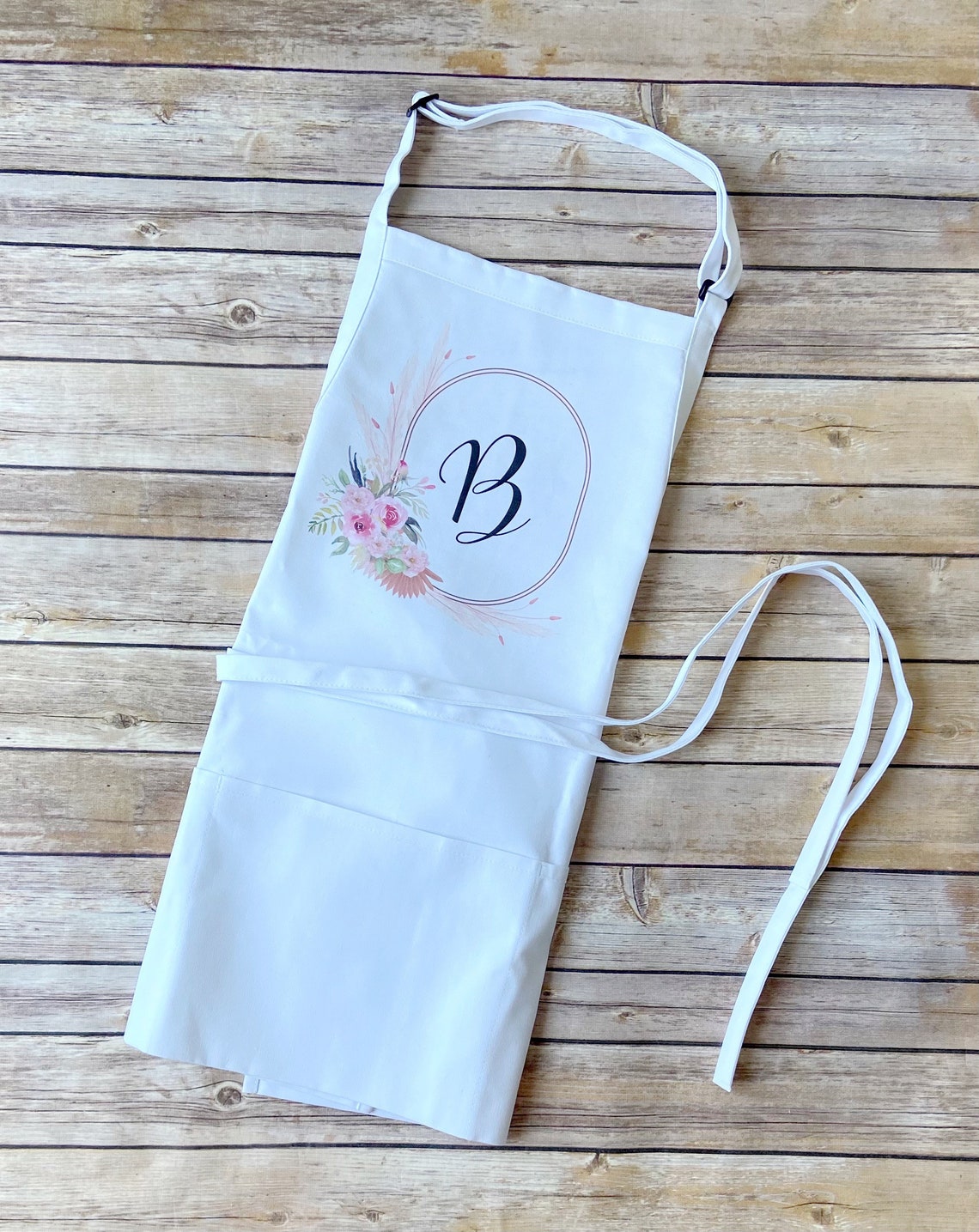 Personalized Initial Apron for Her Personalized Boho Initial Etsy UK