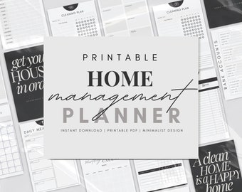 Household Planner Printables, Home Management Binder, Household Binder, Home Binder, Printable Planner Inserts, Life Organizer