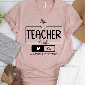 Teacher Mode On | Teacher Shirts | Back to School | Teacher Gifts | Short-Sleeve Unisex T-Shirt