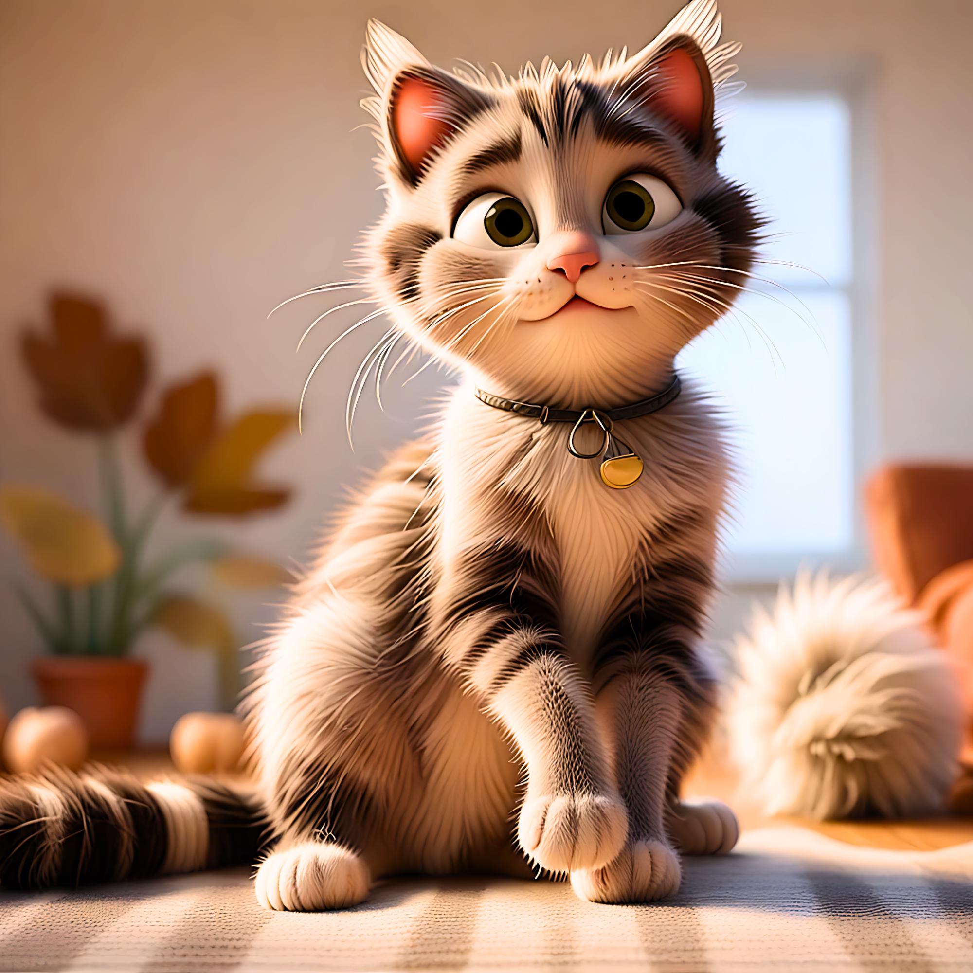 Retrato de gato personalizado, dibujo animado, retrato de mascota animado, arte mural para amantes de los gatos, arte conmemorativo, póster de gato para la pérdida, descargas digitales