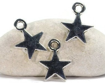 25 pendentifs étoiles, breloque étoile, pendentifs en métal, bracelet à breloques, pendentifs pour bijoux, création de bijoux, pendentifs et breloques
