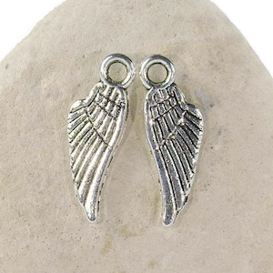 25 pendants wings, wing pendants, angel wing pendants, charm pendants, jewelry pendants, angel pendants, wing charms, wings